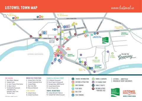 Town Map - Listowel | Where Stories Begin